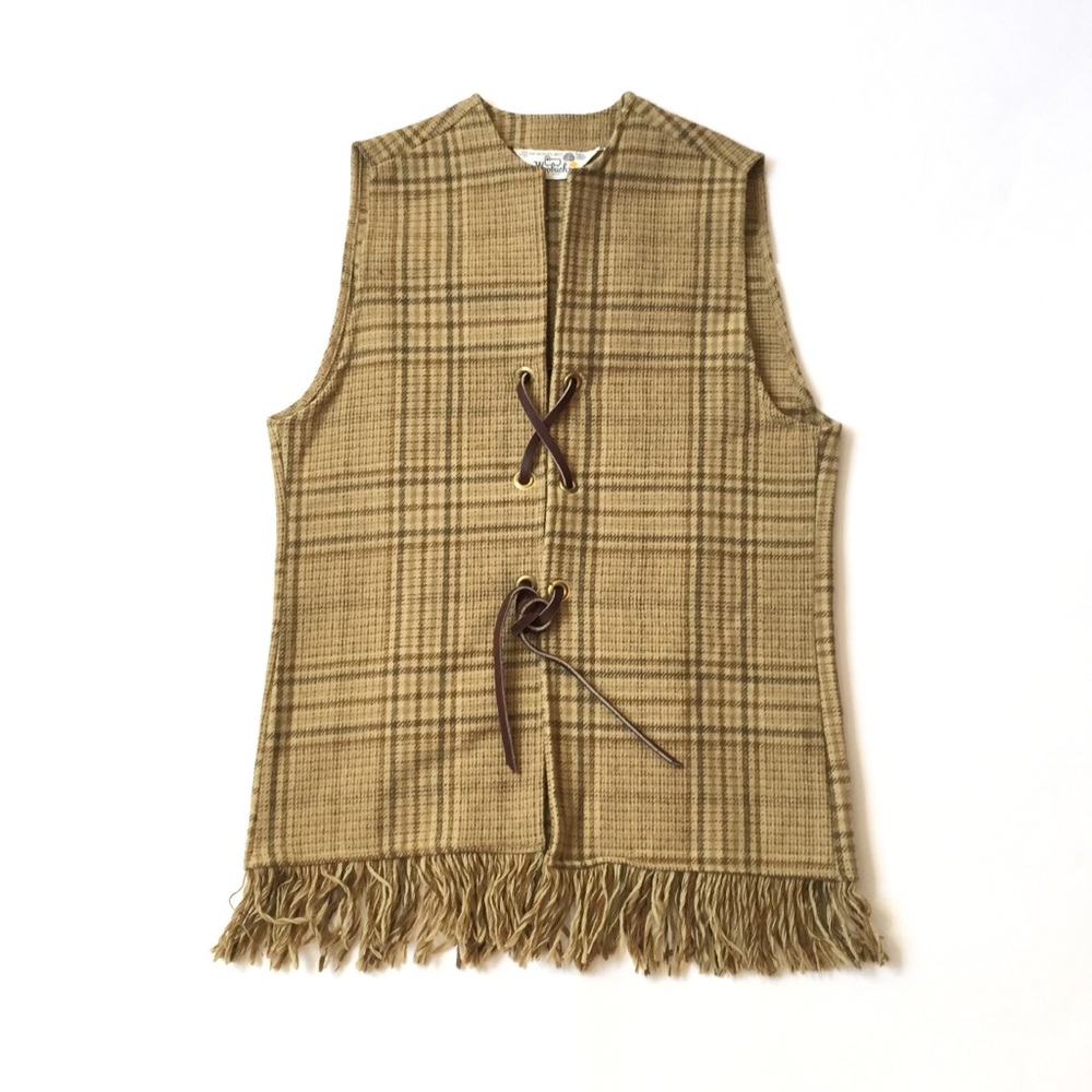 Vintage Woolrich wool vest size 18 gold